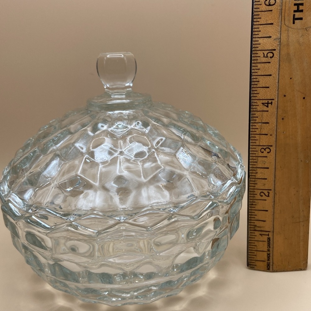 Vintage Fostoria Candy Dish with Lid American Clear (Stem 2056) - Picture 2 of 15